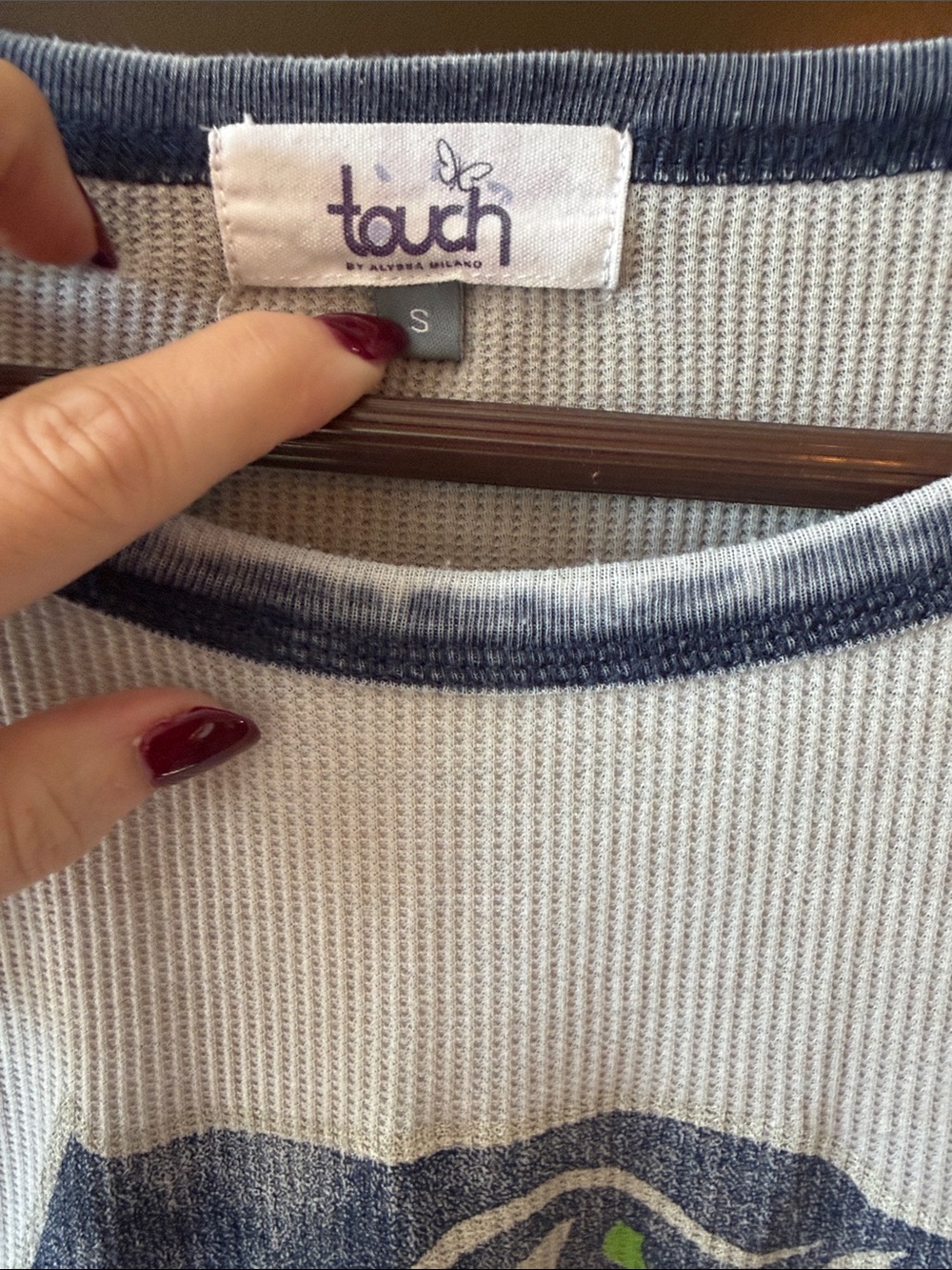 Touch by Alyssa Milano Seattle Seahawks Long Sleeve Thermal Top - Picture 2 of 4